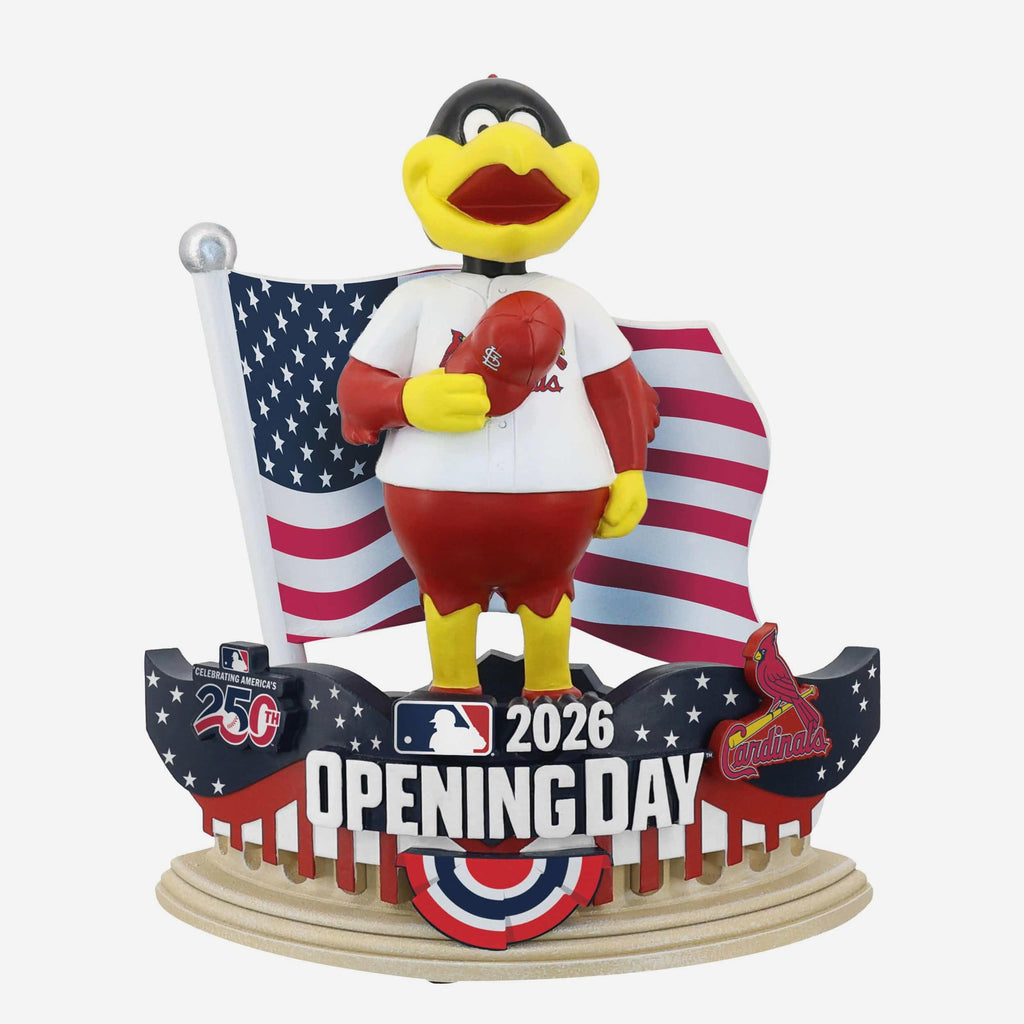Fredbird St Louis Cardinals 2026 Opening Day Mascot Bobblehead FOCO - FOCO.com