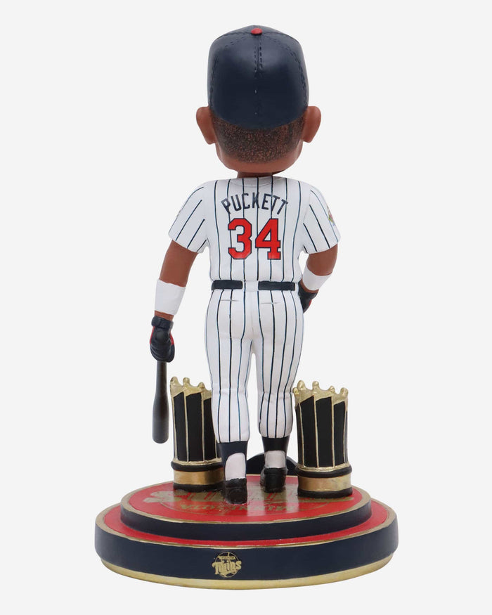 Kirby Puckett Minnesota Twins 2X World Series Champion Bobblehead FOCO - FOCO.com