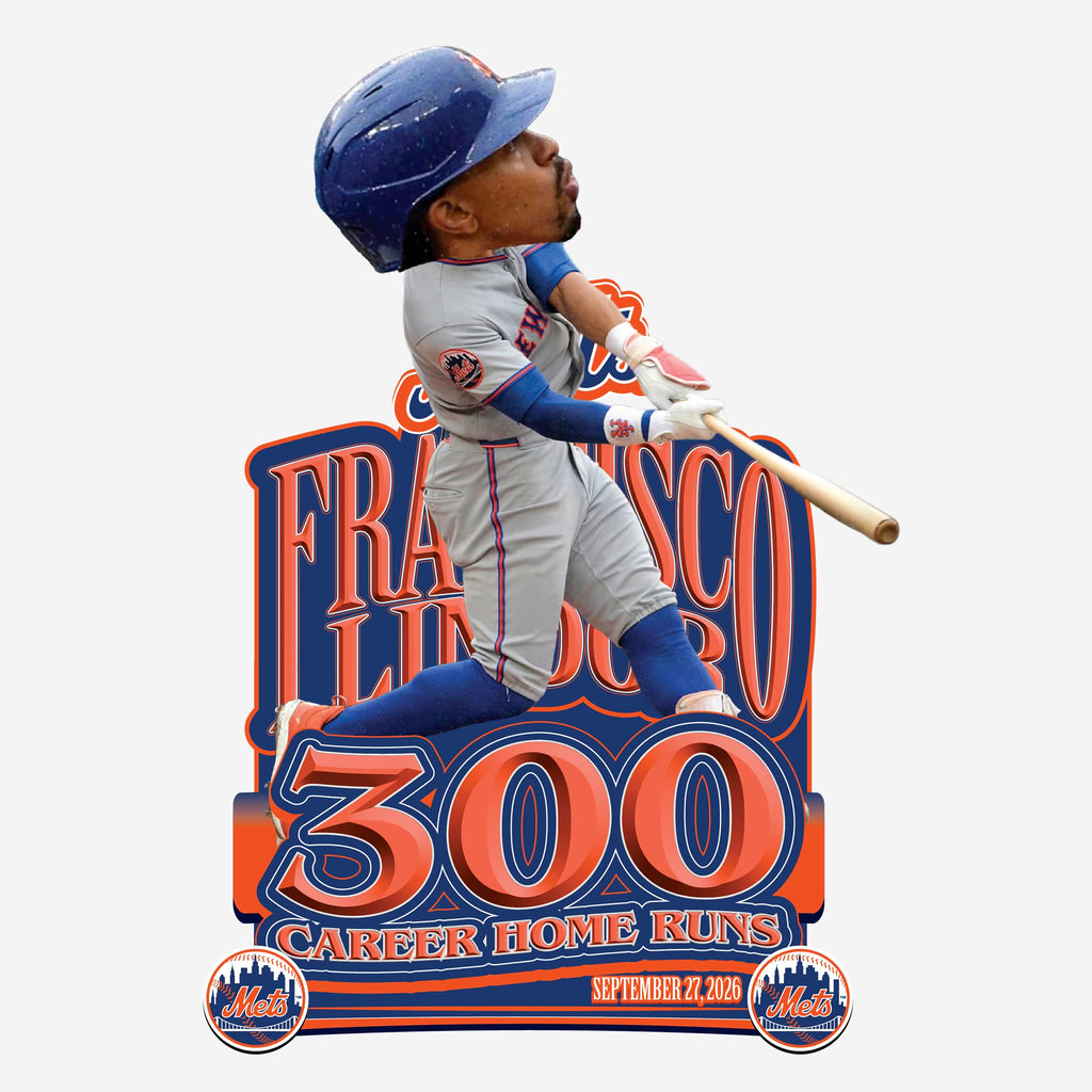 Francisco Lindor New York Mets 300 Home Run Bobblehead FOCO - FOCO.com