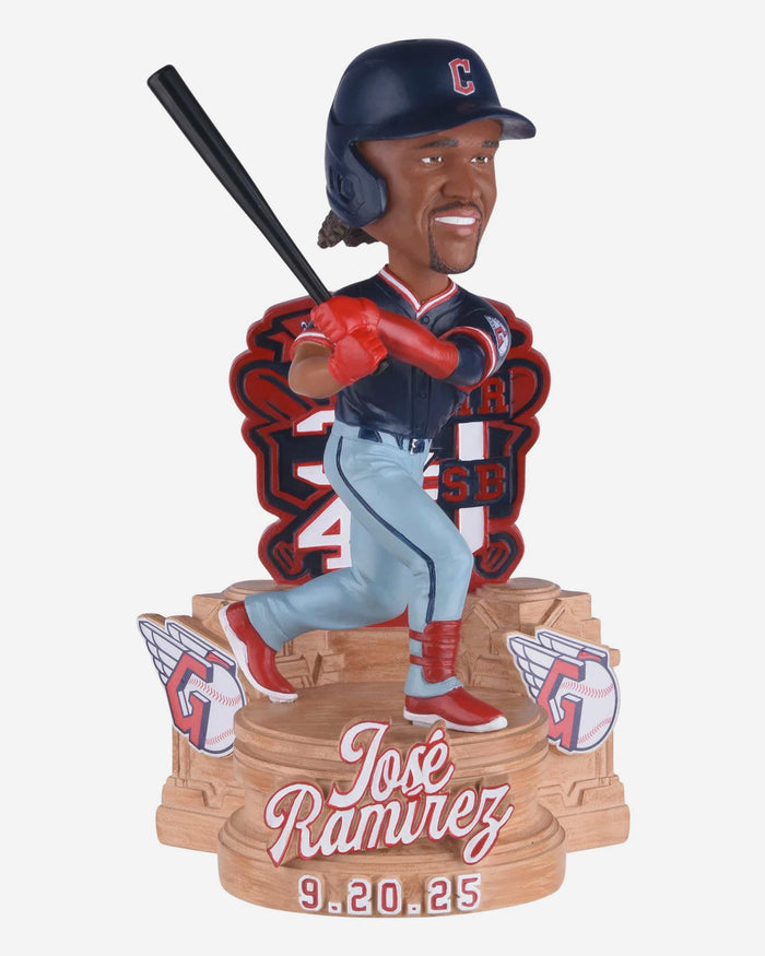 Jose Ramirez Cleveland Guardians 30 Home Run & 40 Stolen Bases Bobblehead FOCO - FOCO.com