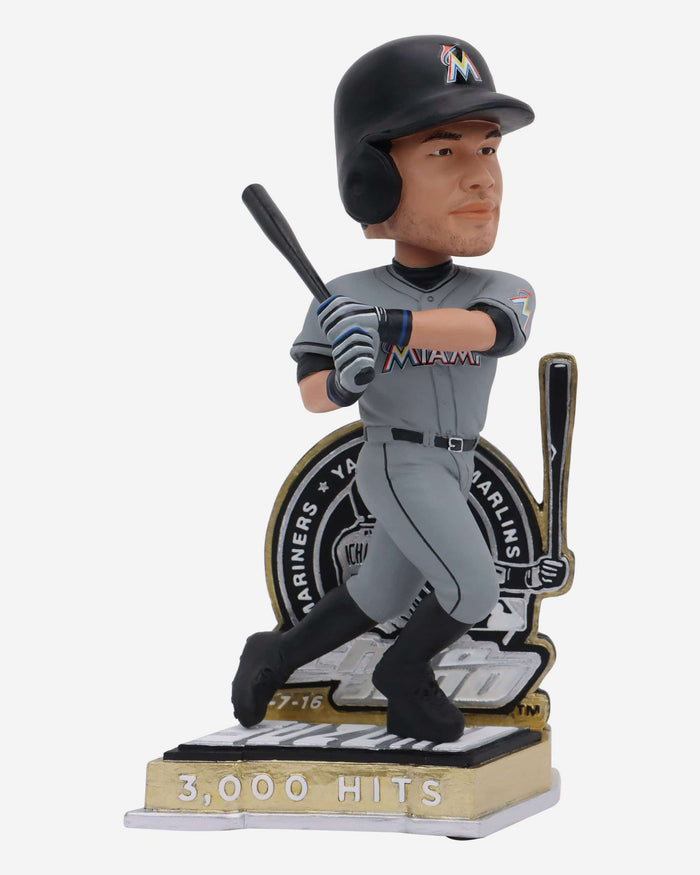 Ichiro Suzuki Miami Marlins 3000 Hit Bobblehead FOCO - FOCO.com