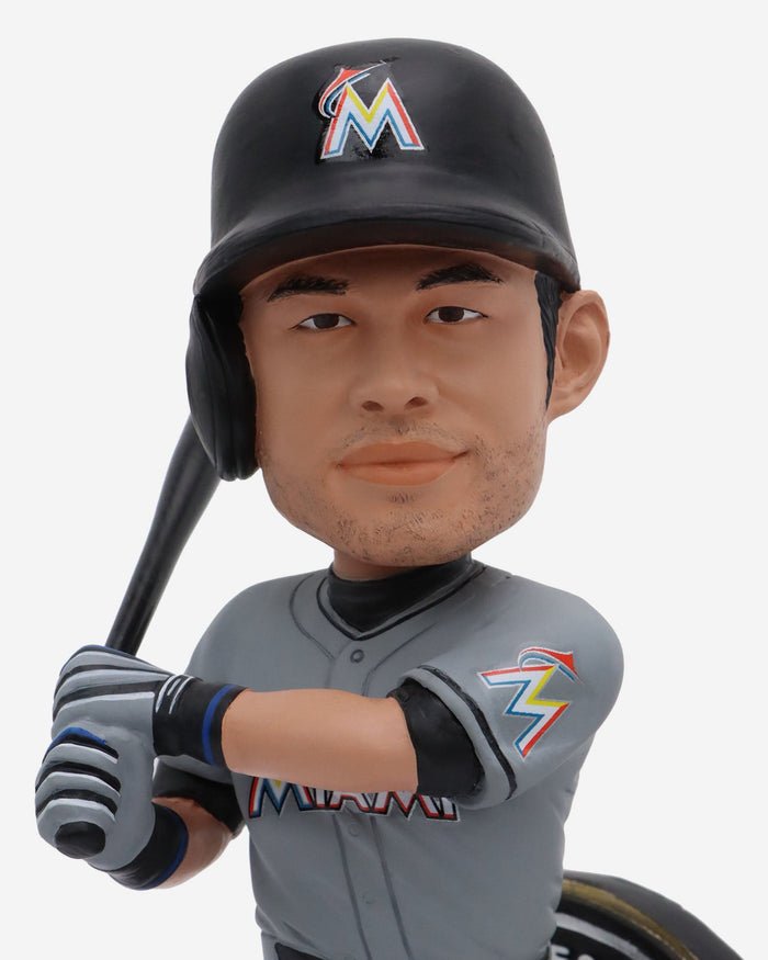 Ichiro Suzuki Miami Marlins 3000 Hit Bobblehead FOCO - FOCO.com