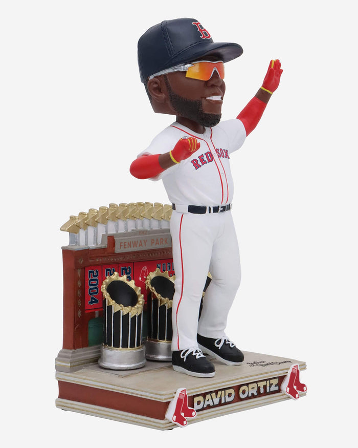 David Ortiz Boston Red Sox 3x World Series Champion Bobblehead FOCO - FOCO.com