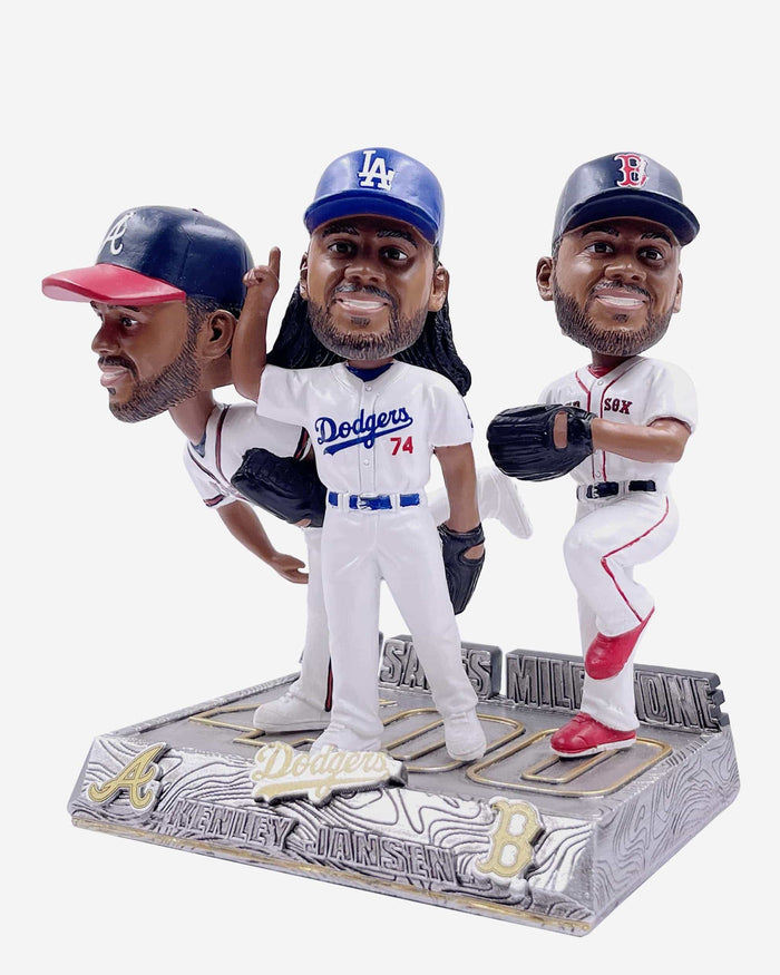 Kenley Jansen 3 Team 400 Saves Mini Bobblehead Scene FOCO - FOCO.com