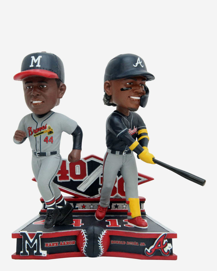 Hank Aaron & Ronald Acuna Jr Atlanta Braves 40/30 Club Dual Bobblehead FOCO - FOCO.com