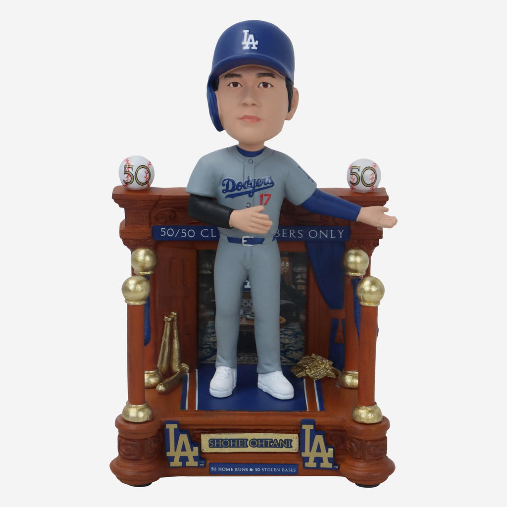 Shohei Ohtani Los Angeles Dodgers 50 Home Runs & 50 Stolen Bases 50/50 Club Entry Bobblehead FOCO - FOCO.com