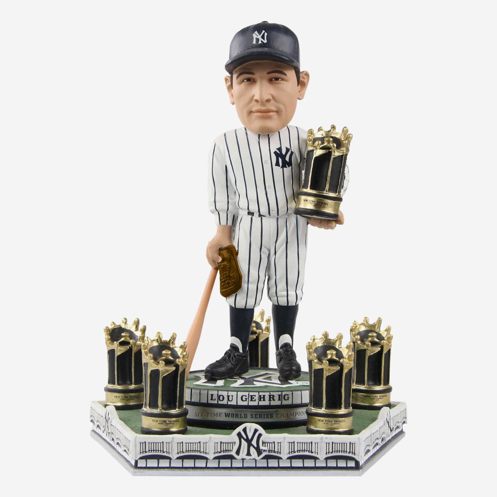 Lou Gehrig New York Yankees 6x World Series Champion Spinning Bobblehead FOCO - FOCO.com