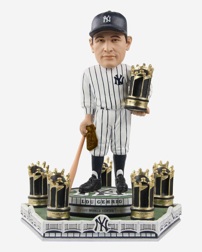 Lou Gehrig New York Yankees 6x World Series Champion Spinning Bobblehead FOCO - FOCO.com