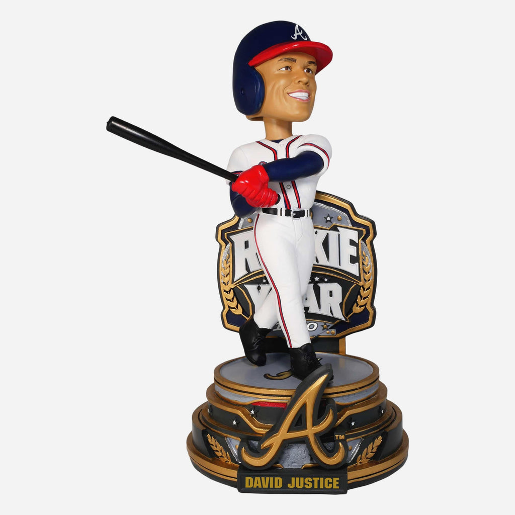 David Justice Atlanta Braves 1990 Rookie of the Year Bobblehead FOCO - FOCO.com