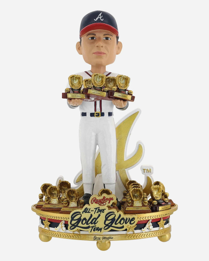 Greg Maddux Atlanta Braves All-Time Gold Glove Team Bobblehead FOCO - FOCO.com