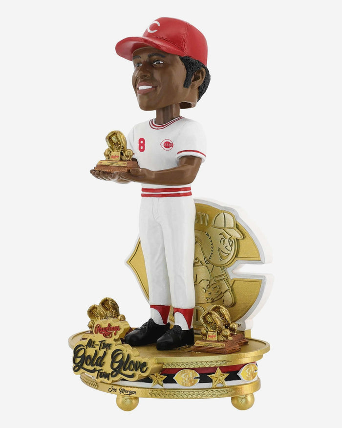Joe Morgan Cincinnati Reds All-Time Gold Glove Team Bobblehead FOCO - FOCO.com