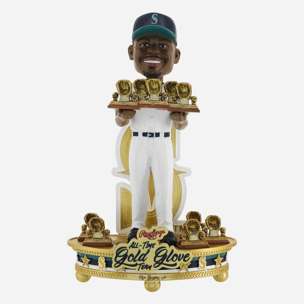 Ken Griffey Jr Seattle Mariners All-Time Gold Glove Team Bobblehead FOCO - FOCO.com