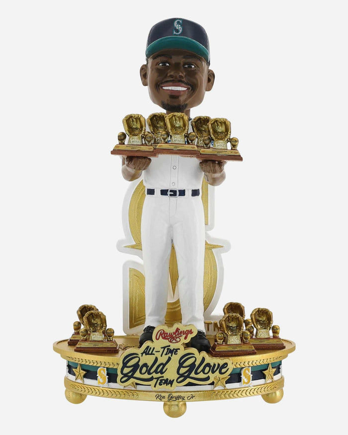 Ken Griffey Jr Seattle Mariners All-Time Gold Glove Team Bobblehead FOCO - FOCO.com
