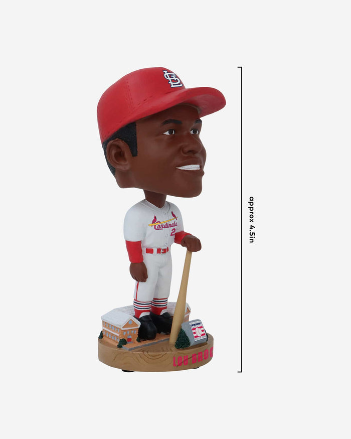 Lou Brock St Louis Cardinals Legends of the Park Hall of Fame Mini Bighead Bobblehead FOCO - FOCO.com