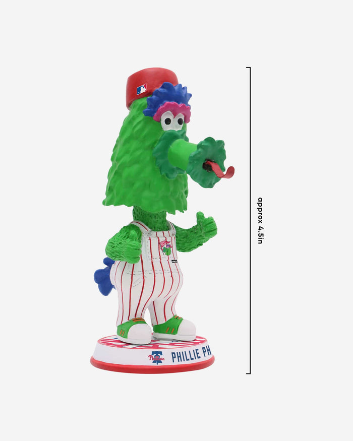 Phillie Phanatic Philadelphia Phillies Bib Overalls Mascot Mini Bighead Bobblehead FOCO - FOCO.com