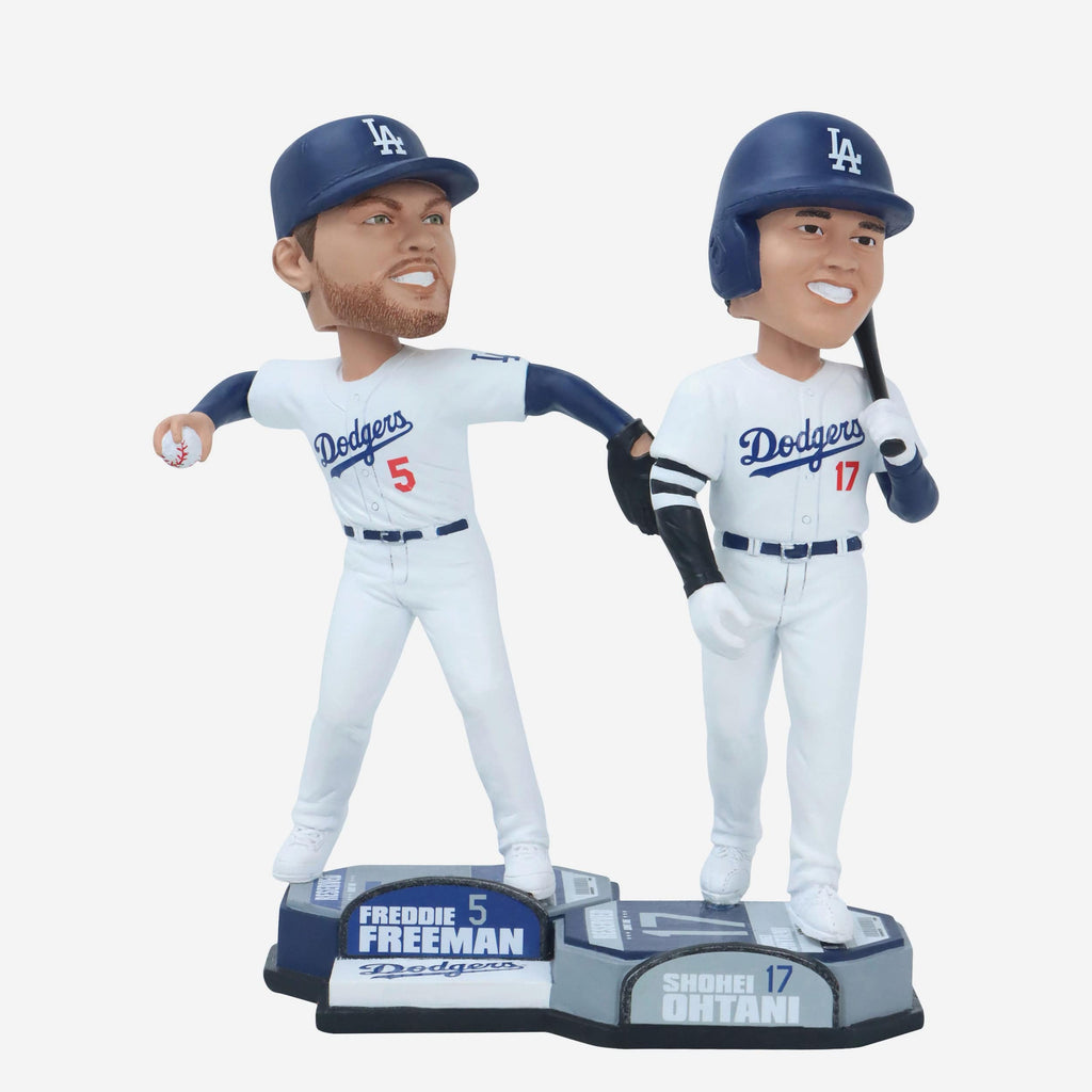 Shohei Ohtani & Freddie Freeman Los Angeles Dodgers Bobblemate Dual Bobblehead FOCO - FOCO.com