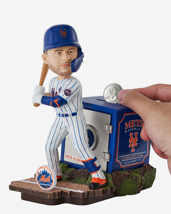 Pete Alonso New York Mets Bank Bobblehead FOCO - FOCO.com