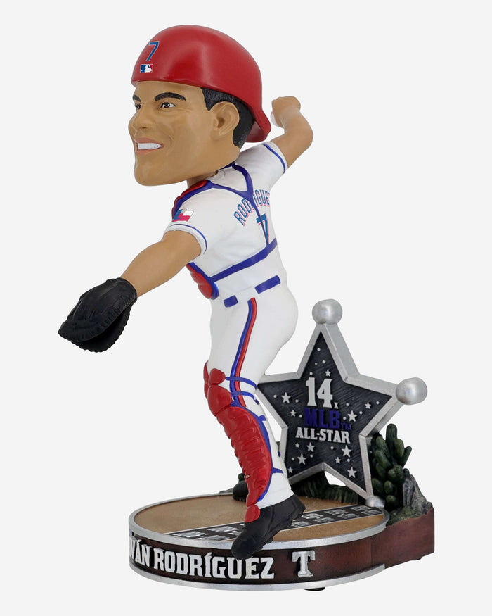 Ivan Rodriguez Texas Rangers Commemorative All-Star Game Bobblehead FOCO - FOCO.com