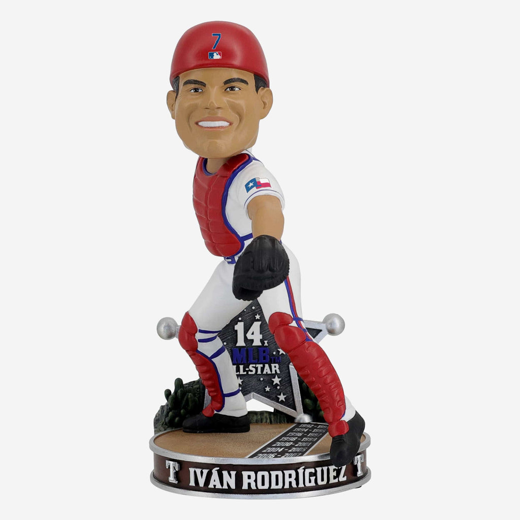 Ivan Rodriguez Texas Rangers Commemorative All-Star Game Bobblehead FOCO - FOCO.com