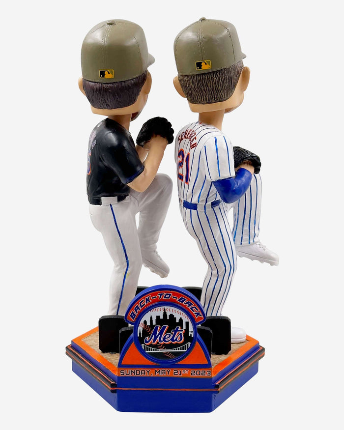 Max Scherzer & Justin Verlander New York Mets 3x Cy Coung Award Doubleheader Dual Bobblehead FOCO - FOCO.com