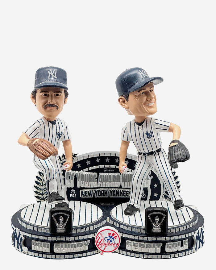 Ron Guidry & Gerrit Cole New York Yankees Cy Young Winners Then and Now Bobblehead FOCO - FOCO.com