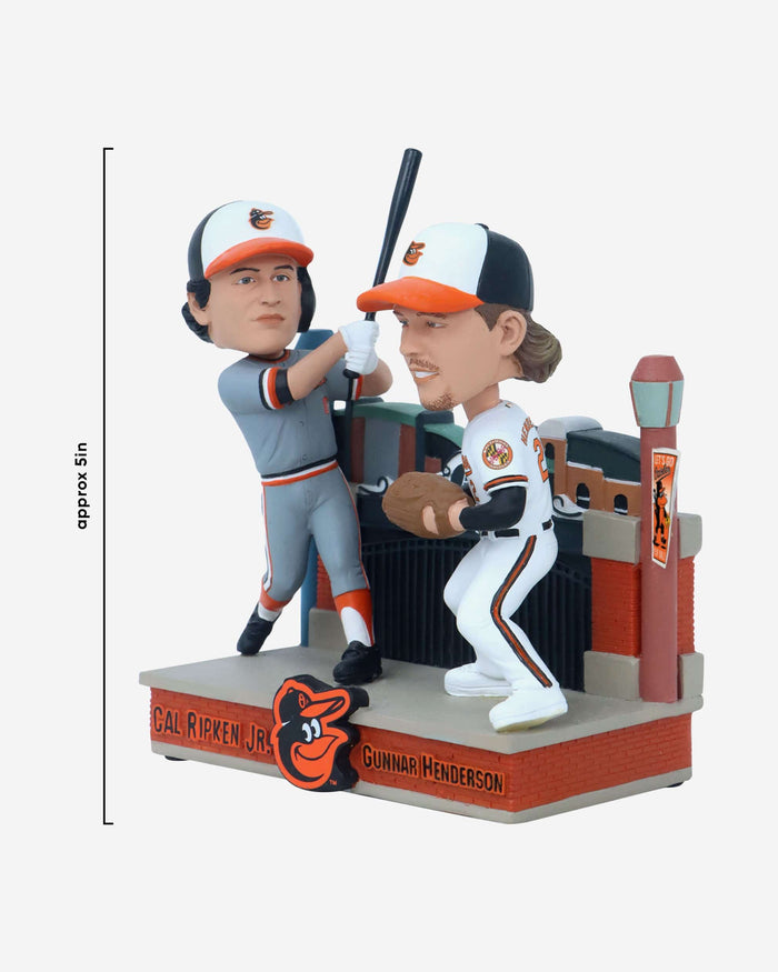 Cal Ripken Jr & Gunnar Henderson Baltimore Orioles Then and Now Bobblehead FOCO - FOCO.com