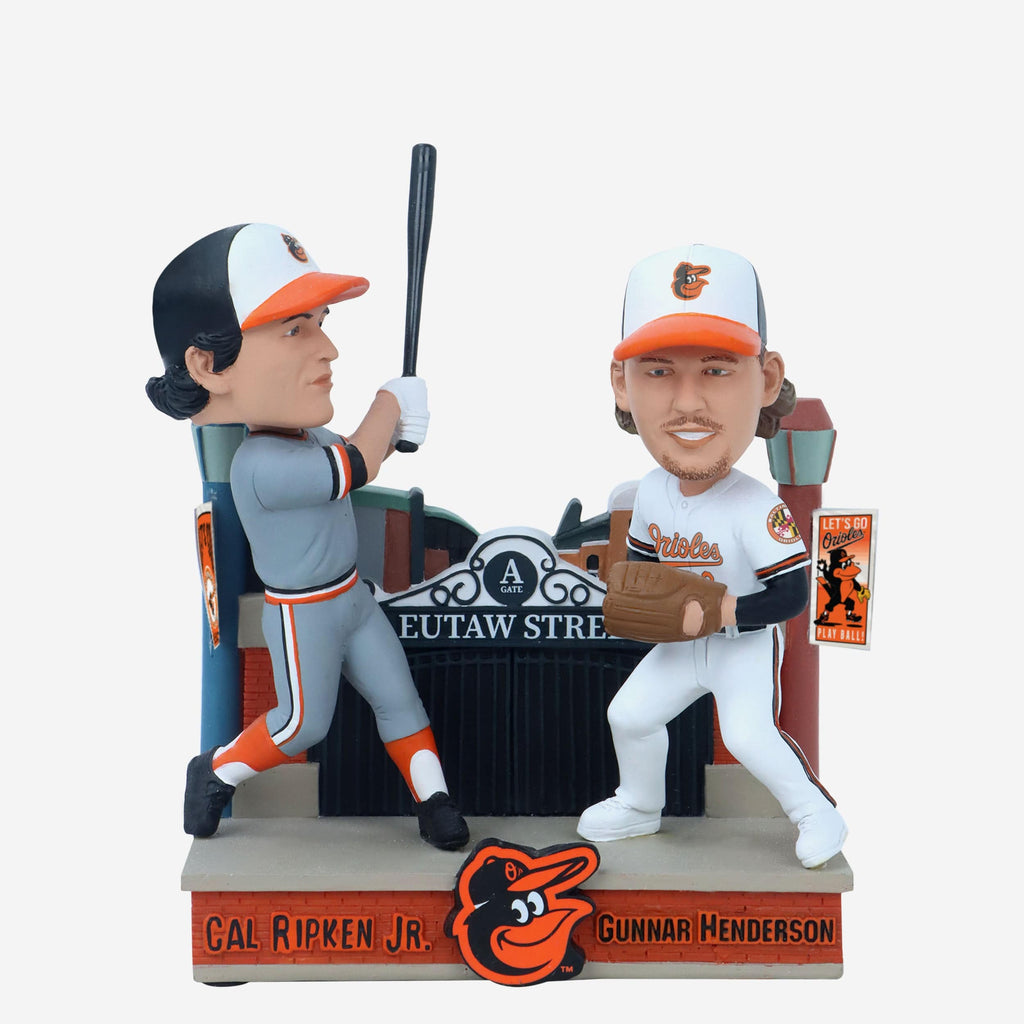 Cal Ripken Jr & Gunnar Henderson Baltimore Orioles Then and Now Bobblehead FOCO - FOCO.com