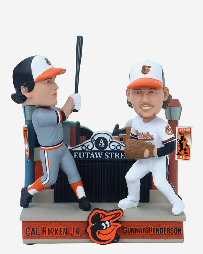 Cal Ripken Jr & Gunnar Henderson Baltimore Orioles Then and Now Bobblehead FOCO - FOCO.com