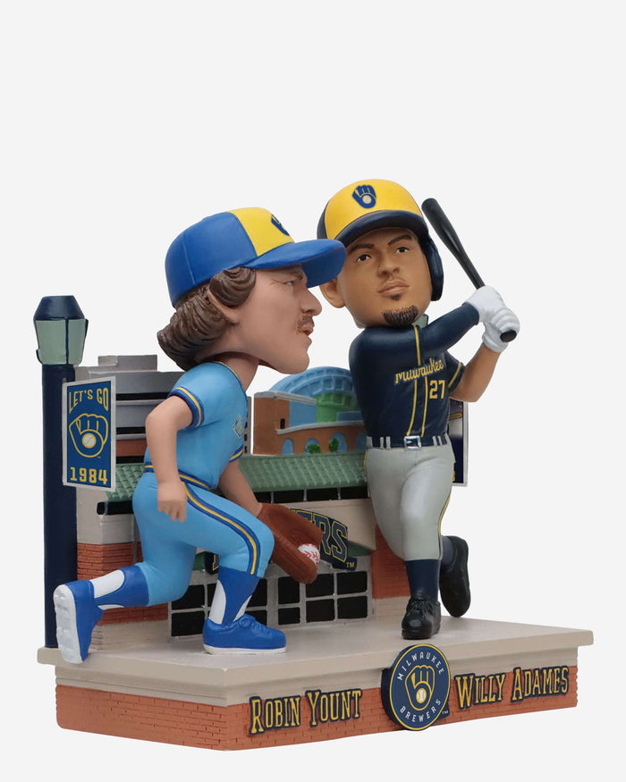 Robin Yount & Willy Adames Milwaukee Brewers Then and Now Bobblehead FOCO - FOCO.com