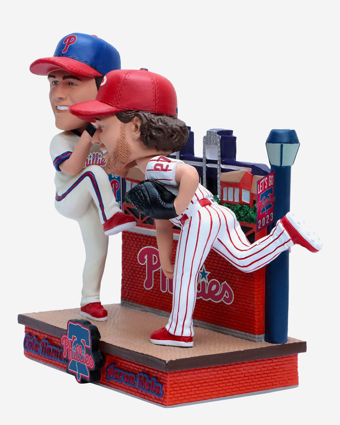 Cole Hamels & Aaron Nola Philadelphia Phillies Then and Now Bobblehead FOCO - FOCO.com