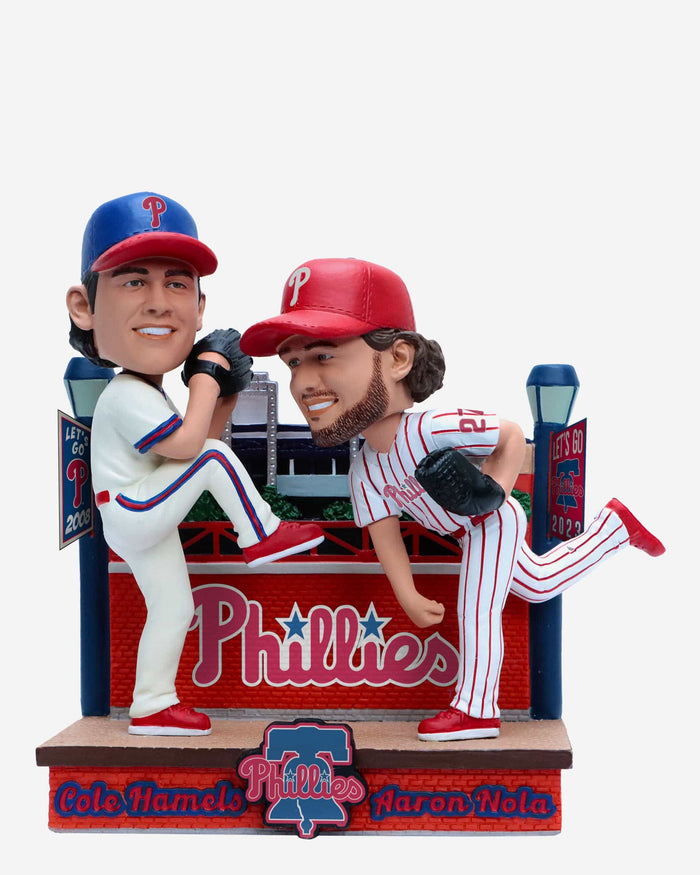 Cole Hamels & Aaron Nola Philadelphia Phillies Then and Now Bobblehead FOCO - FOCO.com