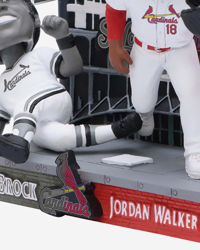 Lou Brock & Jordan Walker St Louis Cardinals Then and Now Bobblehead FOCO - FOCO.com