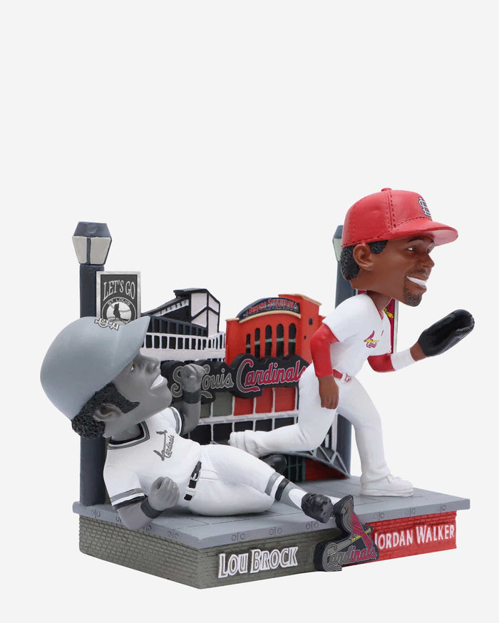 Lou Brock & Jordan Walker St Louis Cardinals Then and Now Bobblehead FOCO - FOCO.com