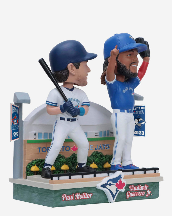 Paul Molitor & Valdimir Guerrero Jr Toronto Blue Jays Then and Now Bobblehead FOCO - FOCO.com