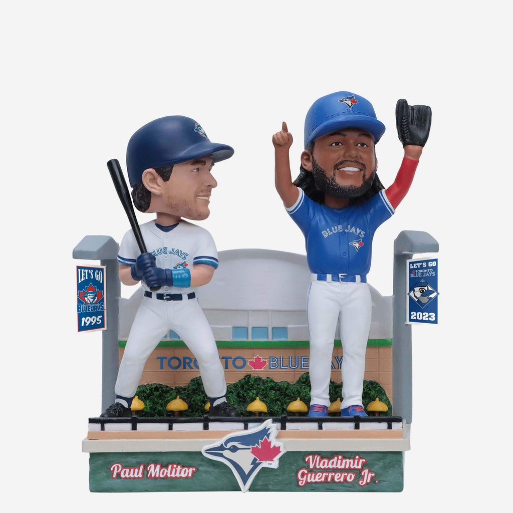 Paul Molitor & Valdimir Guerrero Jr Toronto Blue Jays Then and Now Bobblehead FOCO - FOCO.com