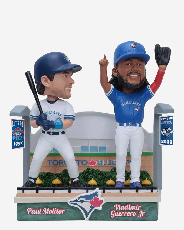 Paul Molitor & Valdimir Guerrero Jr Toronto Blue Jays Then and Now Bobblehead FOCO - FOCO.com