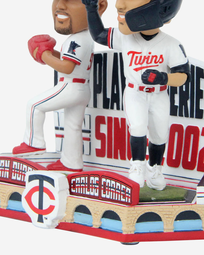 Carlos Correa & Jhoan Duran Minnesota Twins 2023 Wild Card Twin City History Dual Bobblehead FOCO - FOCO.com