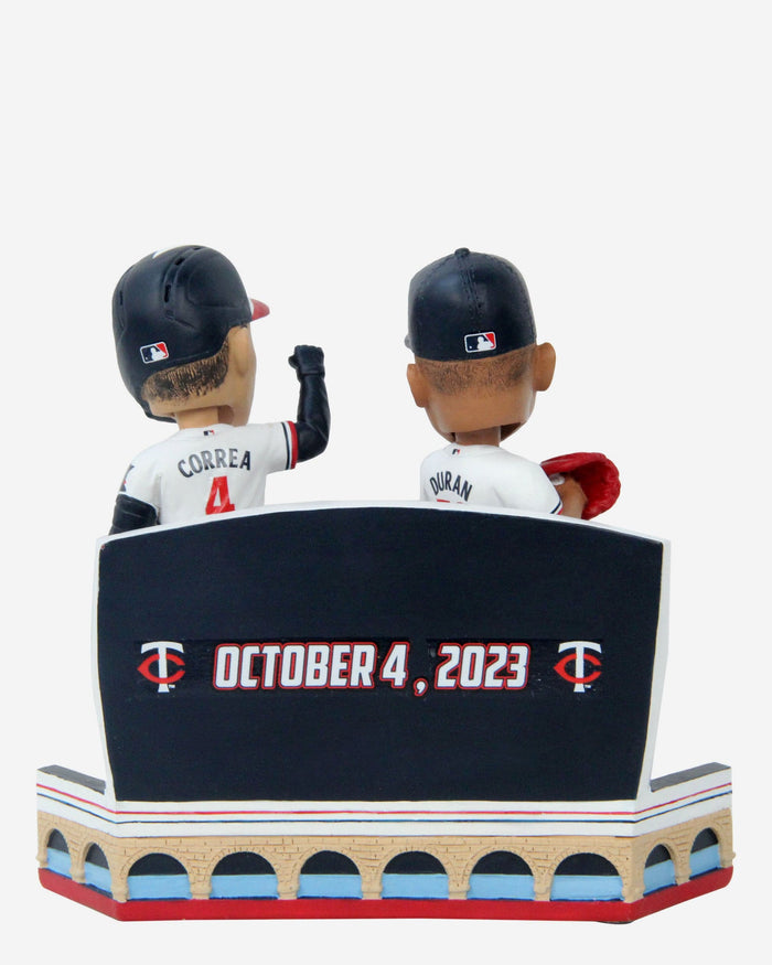 Carlos Correa & Jhoan Duran Minnesota Twins 2023 Wild Card Twin City History Dual Bobblehead FOCO - FOCO.com