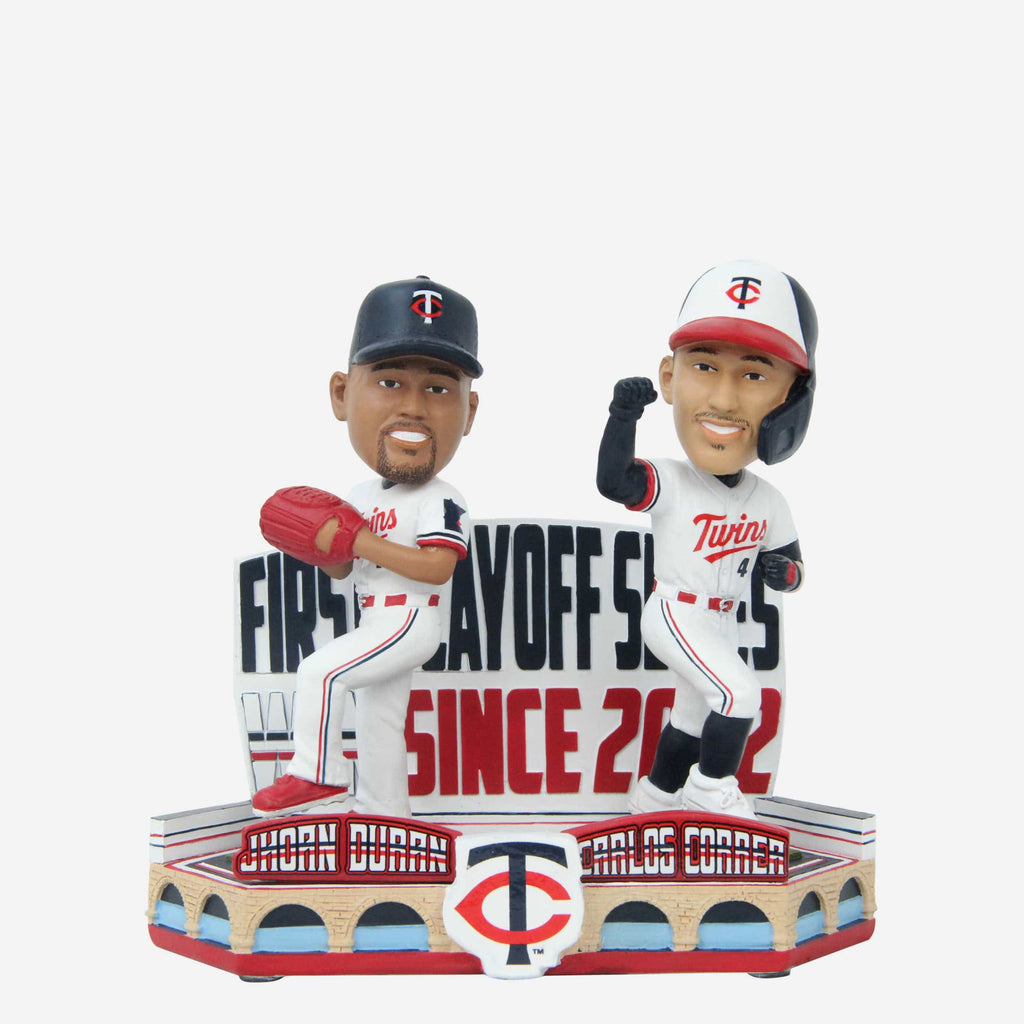 Carlos Correa & Jhoan Duran Minnesota Twins 2023 Wild Card Twin City History Dual Bobblehead FOCO - FOCO.com