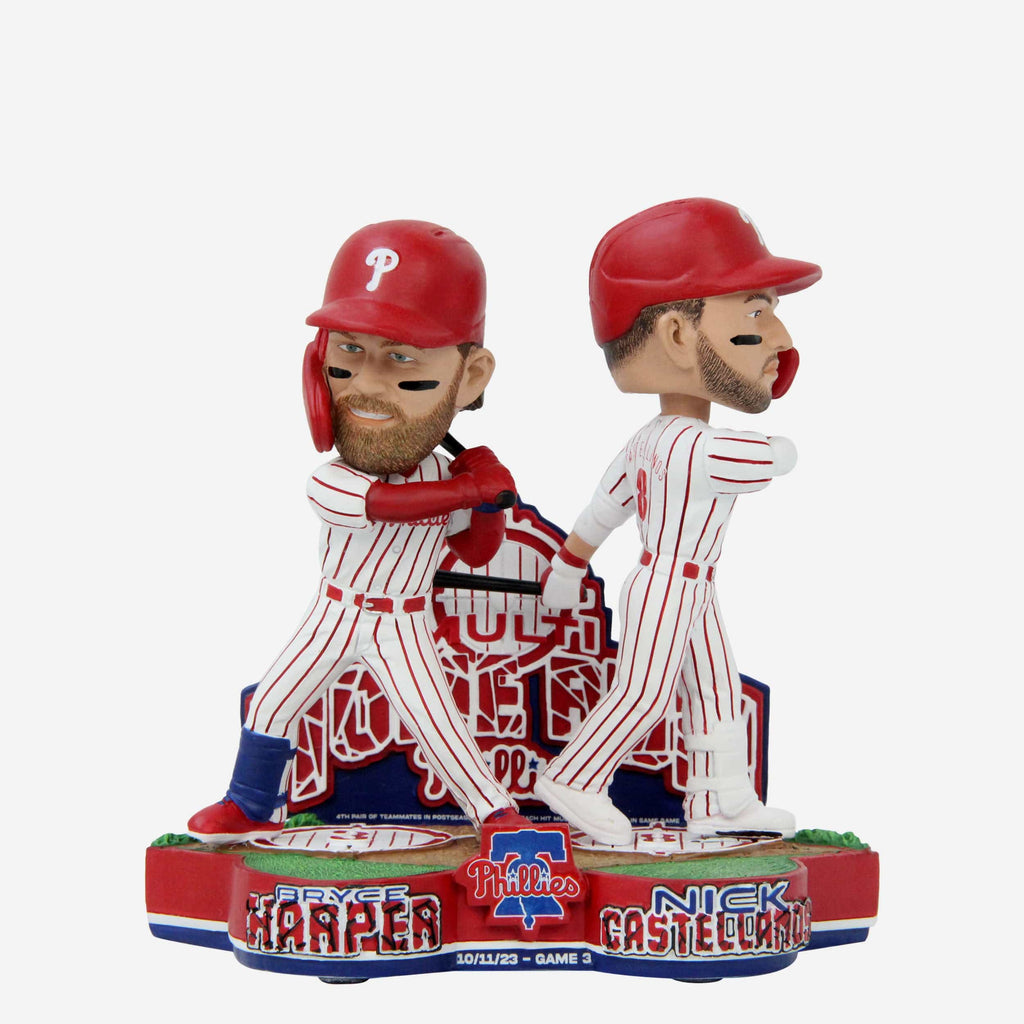 Bryce Harper & Nick Castellanos Philadelphia Phillies 2023 NLDS Home Run Dual Bobblehead FOCO - FOCO.com