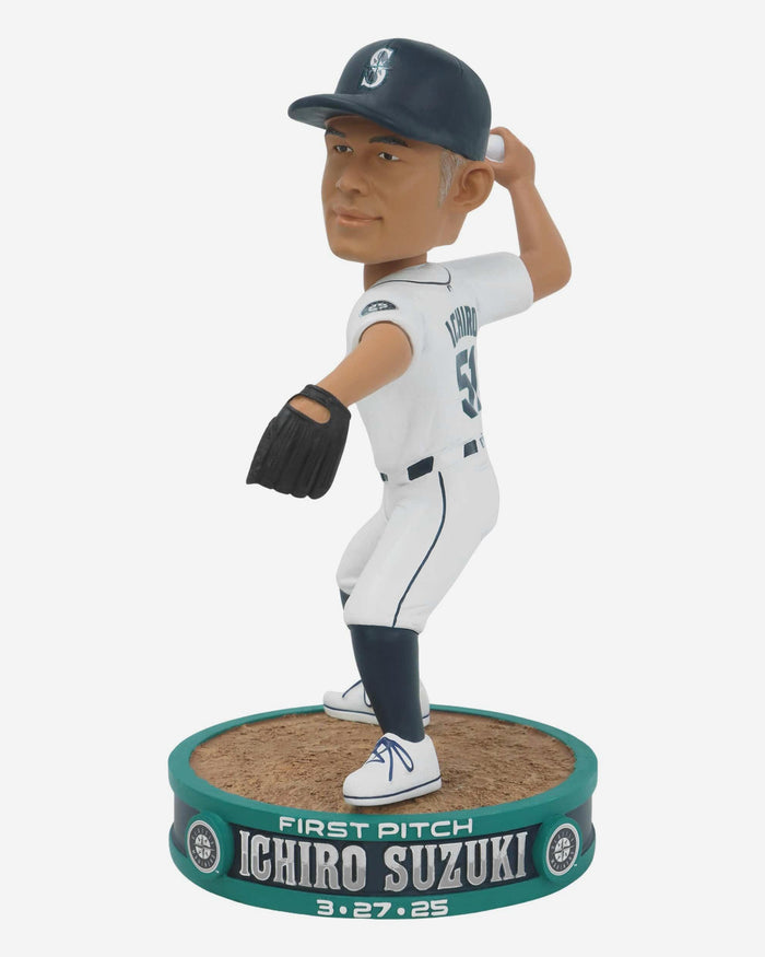 Ichiro Suzuki Seattle Mariners 2025 Opening Day First Pitch Bobblehead FOCO - FOCO.com