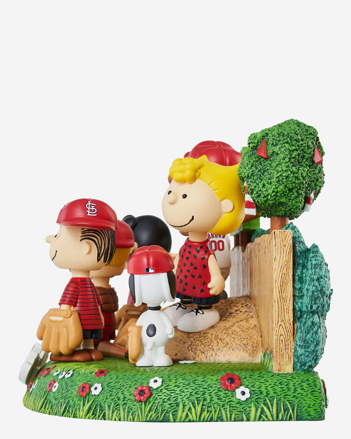 St Louis Cardinals Peanuts Gang Baseball Field Mini Bobblehead Scene FOCO - FOCO.com