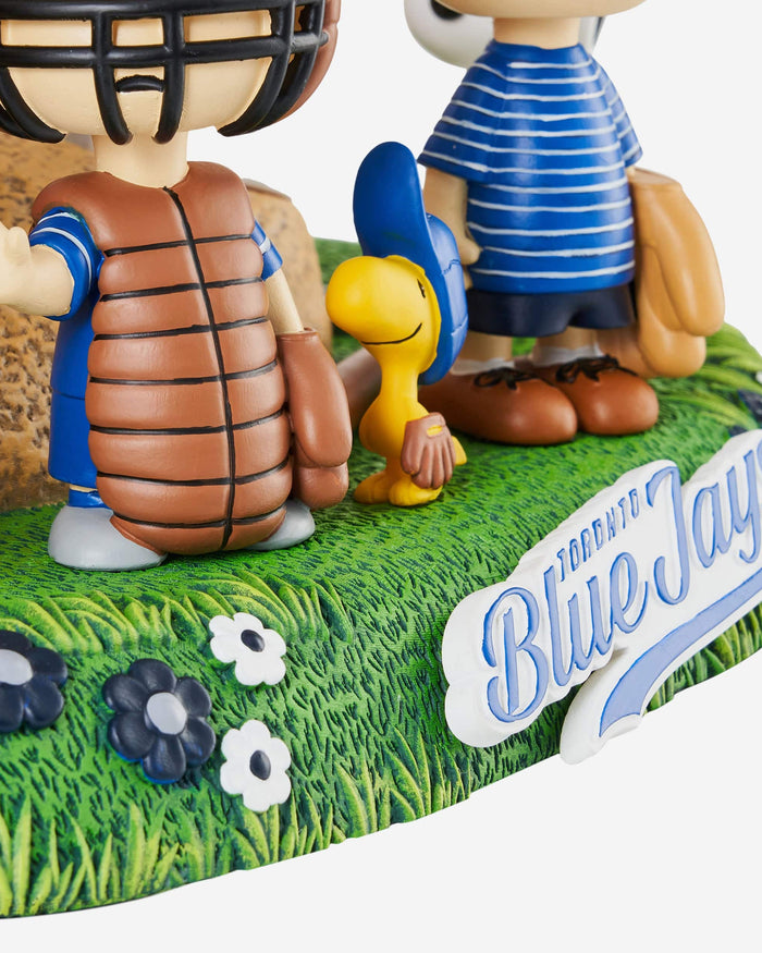 Toronto Blue Jays Peanuts Gang Baseball Field Mini Bobblehead Scene FOCO - FOCO.com