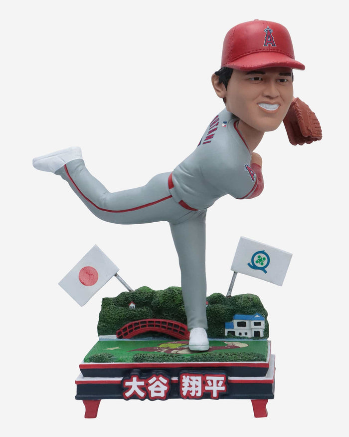 Shohei Ohtani Los Angeles Angels Road Uniform Hometown Bobblehead FOCO - FOCO.com