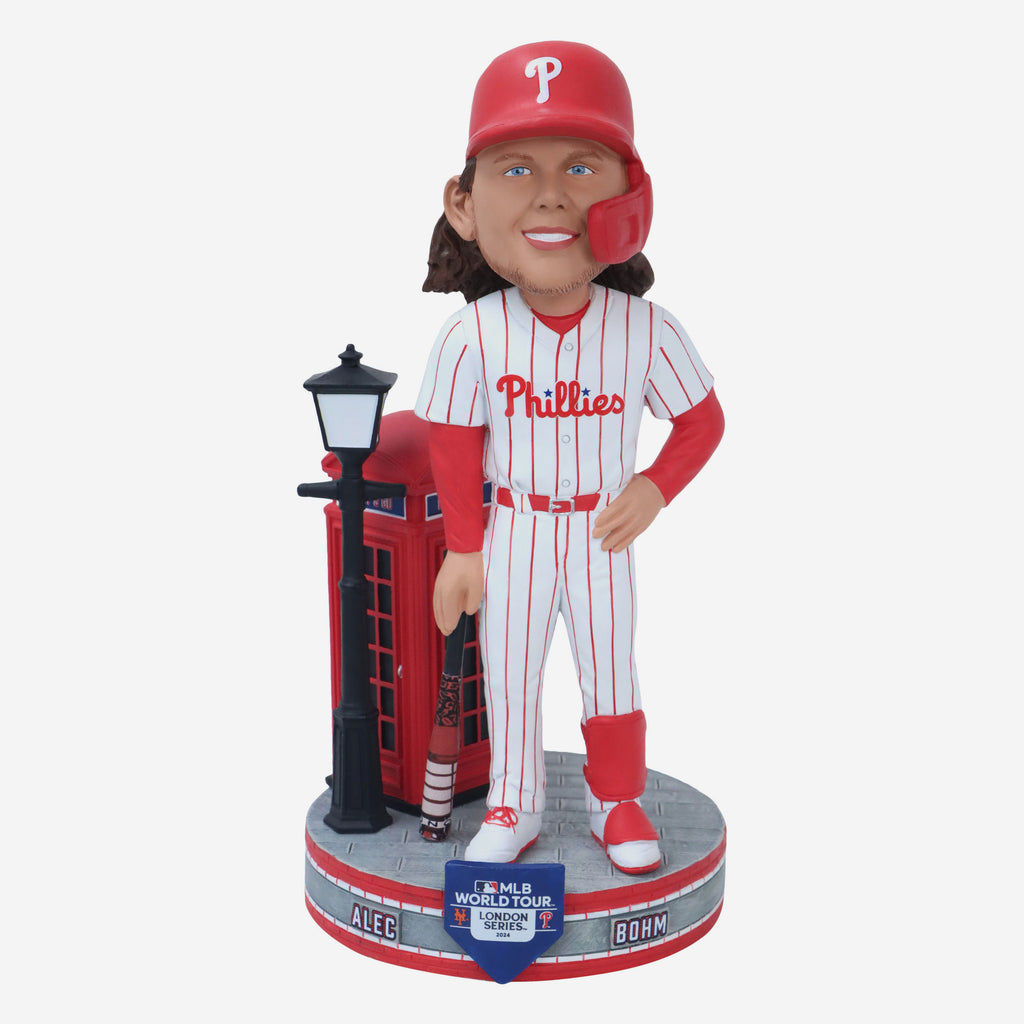 Alec Bohm Philadelphia Phillies 2024 MLB London Series Phonebooth Bat Bobblehead FOCO - FOCO.com