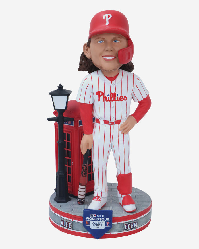 Alec Bohm Philadelphia Phillies 2024 MLB London Series Phonebooth Bat Bobblehead FOCO - FOCO.com