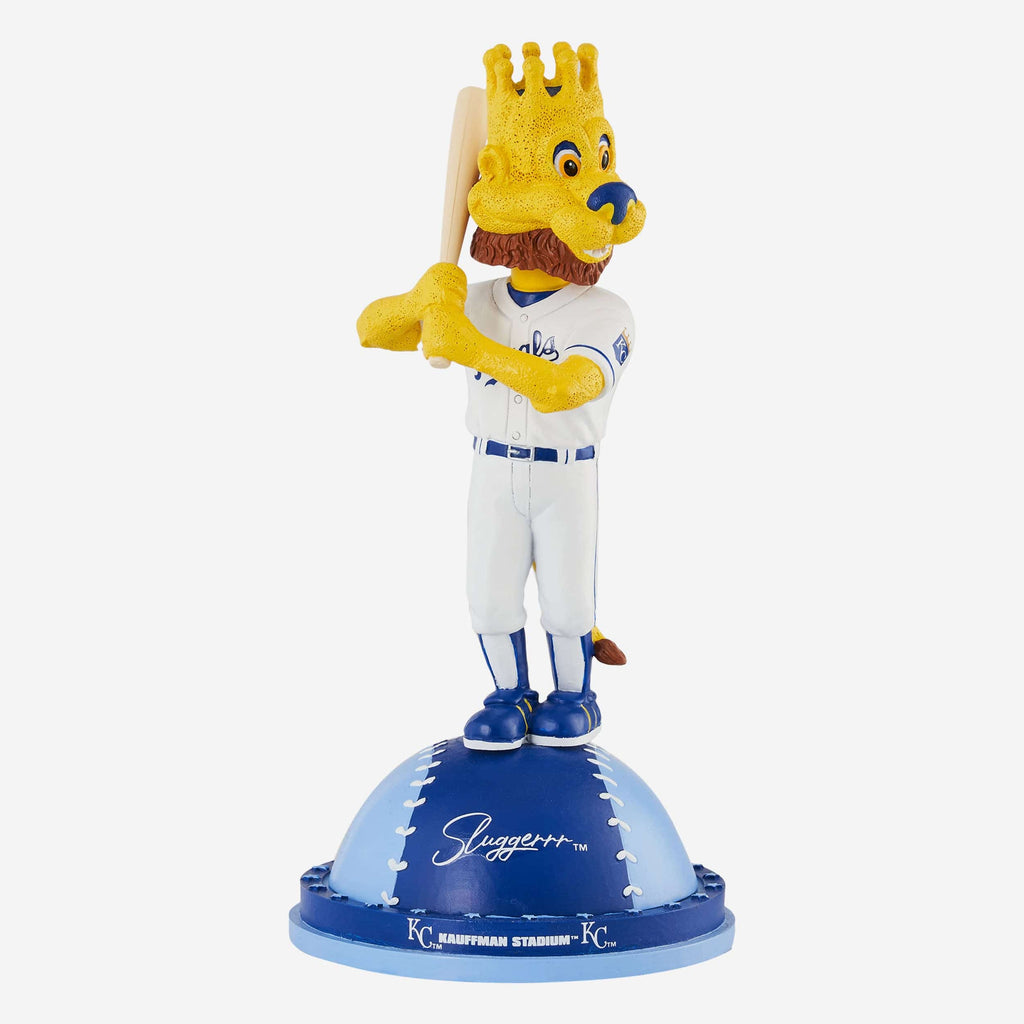 Sluggerrr Kansas City Royals Magnetic Stadium Base Mascot Bobblehead FOCO - FOCO.com