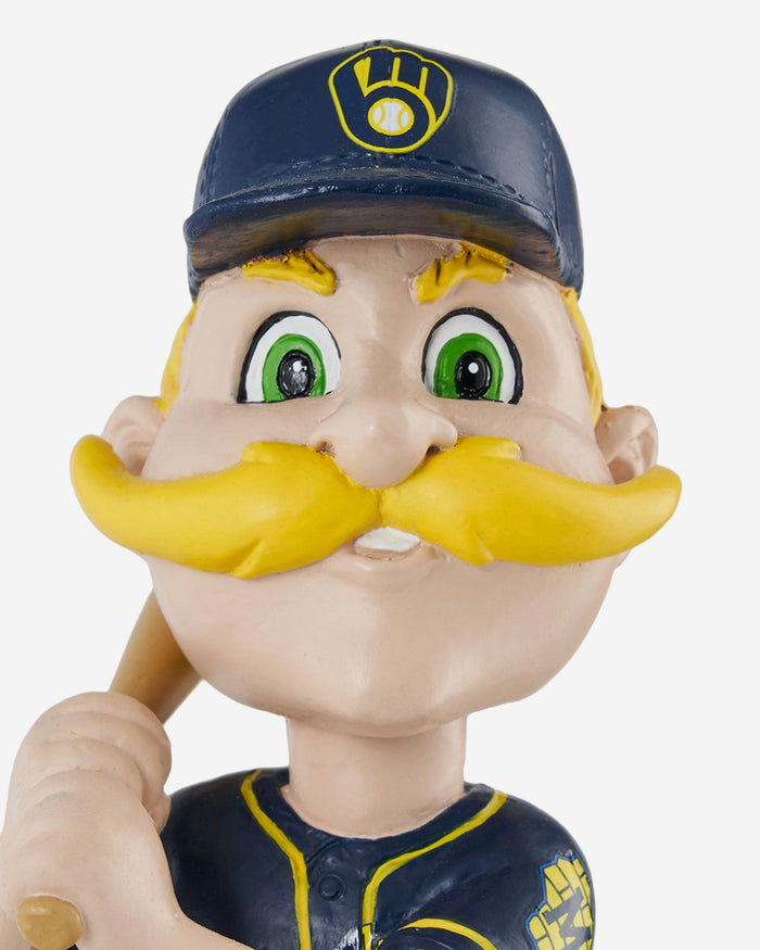 Bernie Brewer Milwaukee Brewers Magnetic Stadium Base Mascot Bobblehead FOCO - FOCO.com