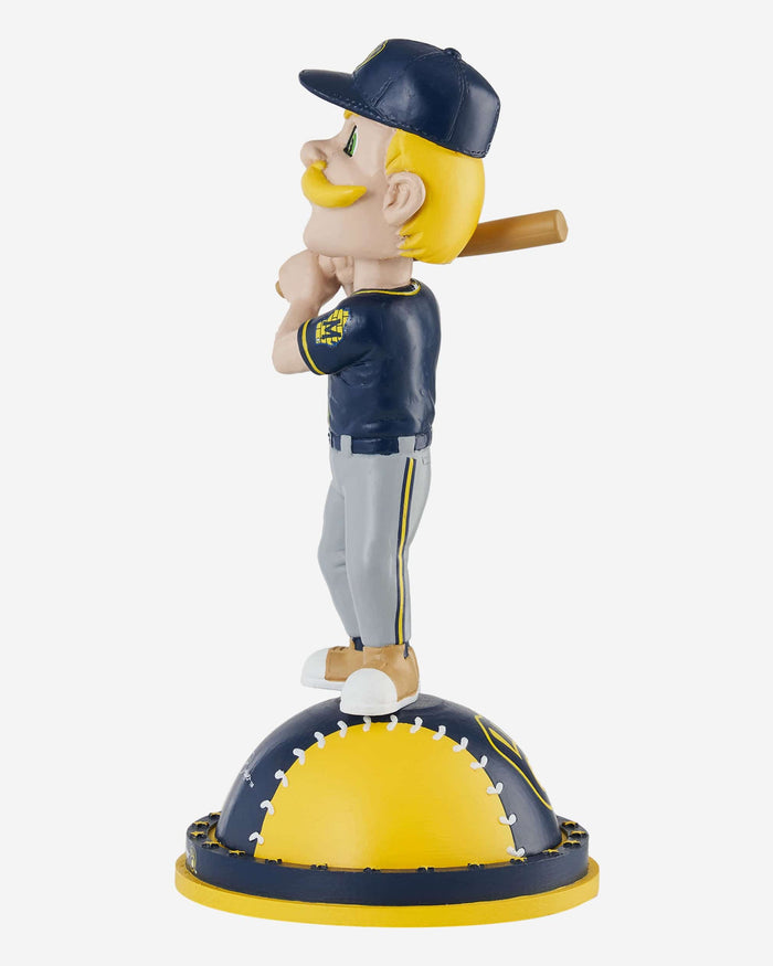 Bernie Brewer Milwaukee Brewers Magnetic Stadium Base Mascot Bobblehead FOCO - FOCO.com