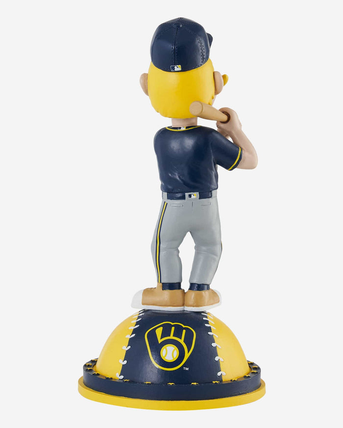 Bernie Brewer Milwaukee Brewers Magnetic Stadium Base Mascot Bobblehead FOCO - FOCO.com